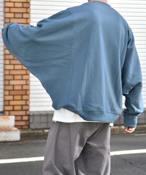 20AW 定価2.1万 ATTACHMENT メリル裏起毛ドルマンカットソー 4 小さいサイズ]ホールガーメント(R)ドルマンスリーブニット（長袖