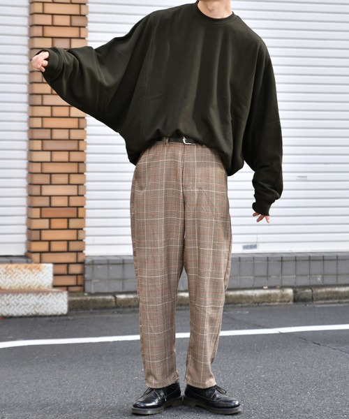 kutir（クティール）の「裏毛ドルマンスリーブスウェット/トレーナー（スウェット・メンズ・チャコールグレー/パープル/グレー/オレンジ/グリーン・MEDIUM/LARGE）」の6枚目の写真