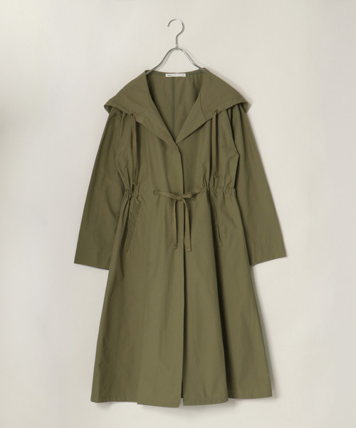 ikka（イッカ）の「ワンピコート（シャツワンピース・レディース・ベージュ/グレー/カーキオリーブ・M/L）」の3枚目の写真