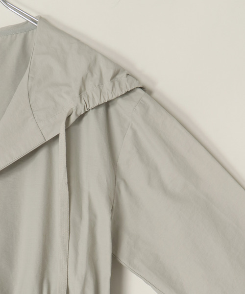 ikka（イッカ）の「ワンピコート（シャツワンピース・レディース・ベージュ/グレー/カーキオリーブ・M/L）」の5枚目の写真