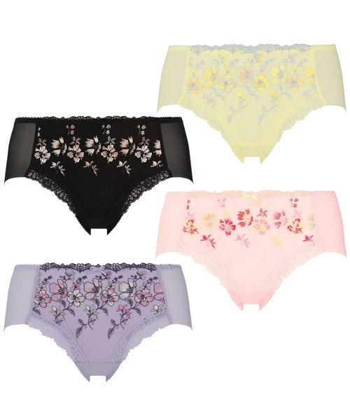 Triumph（トリンプ）の「天使のブラ 魔法のハリ感509 ボーイズレングス TR509 PT（ショーツ・レディース・ブラック/パープル/ピンク/イエロー・M/L）」の9枚目の写真