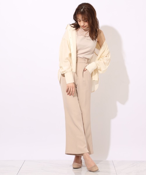 one after another NICE CLAUP(ワンアフターアナザーナイスクラップ)の「バックプリーツシャツ(シャツ/ブラウス・レディース・ライトグレー/オフホワイト/サックスブルー/アイボリー・FREE)」の12枚目の写真