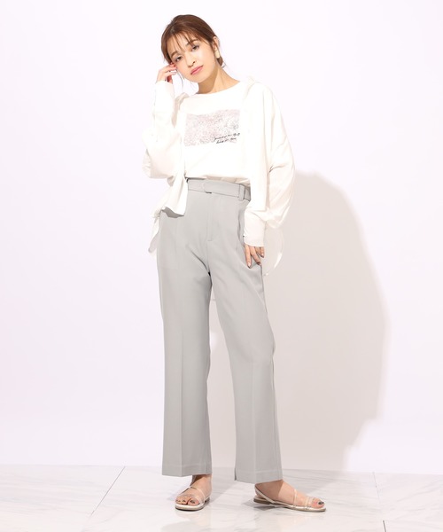 one after another NICE CLAUP(ワンアフターアナザーナイスクラップ)の「バックプリーツシャツ(シャツ/ブラウス・レディース・ライトグレー/オフホワイト/サックスブルー/アイボリー・FREE)」の5枚目の写真