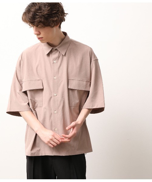 JUNRED(ジュンレッド)の「【AIR DRY/エアドライ】モンスタービッグシャツ【SETUP可能】(シャツ/ブラウス・メンズ・ブラック/ダークブラウン/ベージュ・M/L)」の19枚目の写真