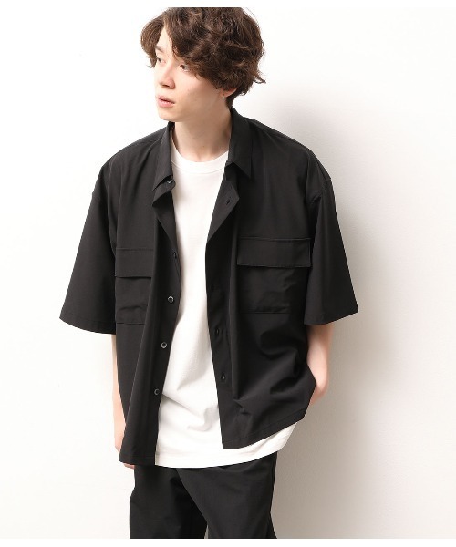 JUNRED(ジュンレッド)の「【AIR DRY/エアドライ】モンスタービッグシャツ【SETUP可能】(シャツ/ブラウス・メンズ・ブラック/ダークブラウン/ベージュ・M/L)」の17枚目の写真