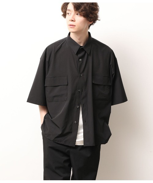 JUNRED(ジュンレッド)の「【AIR DRY/エアドライ】モンスタービッグシャツ【SETUP可能】(シャツ/ブラウス・メンズ・ブラック/ダークブラウン/ベージュ・M/L)」の16枚目の写真