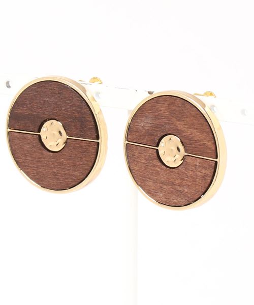 tone(トーン)の「【glou】Vintage Earrings NO.35(イヤリング・レディース・ブラウン/キャメル・FREE)」の1枚目の写真
