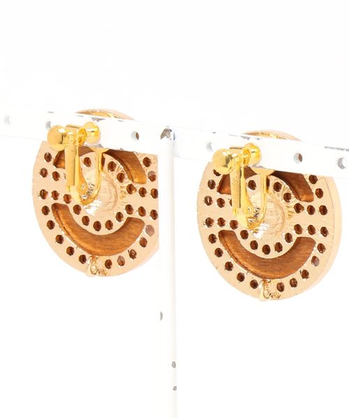tone(トーン)の「【glou】Vintage Earrings NO.35(イヤリング・レディース・ブラウン/キャメル・FREE)」の3枚目の写真