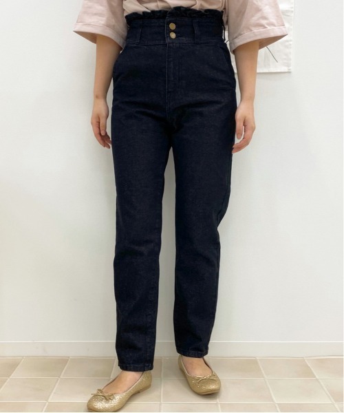 apres jour（アプレジュール）の「デニムテーパードパンツ【ZOZOTOWN限定アイテム】（デニムパンツ・レディース・ブラック/オフホワイト/ダークブルー・SMALL/MEDIUM/LARGE/X-LARGE）」の13枚目の写真