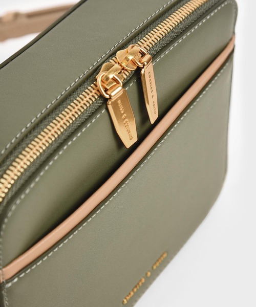 ダブルジップ クロスボディバッグ / Double Zip Crossbody Bag