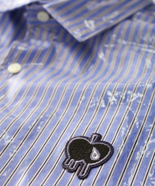 SHAREEF（シャリーフ）の「LAMINATE STRIPE L/S SHIRTS（シャツ/ブラウス・メンズ・ブルー系その他/ブルー系その他2・3/2/1）」の7枚目の写真