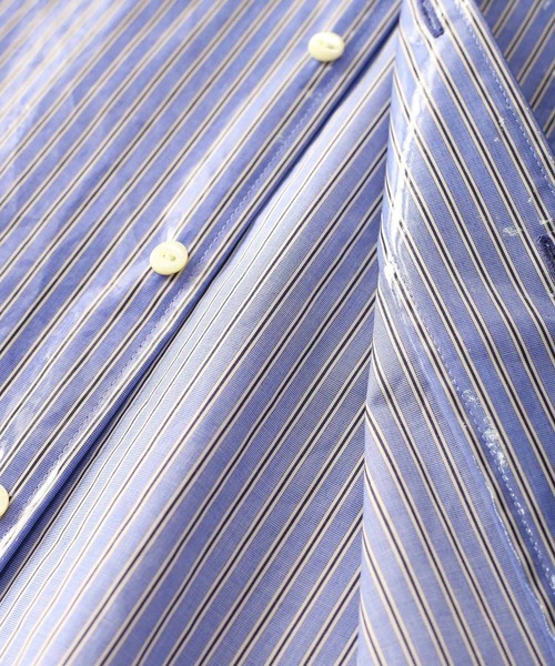 SHAREEF（シャリーフ）の「LAMINATE STRIPE L/S SHIRTS（シャツ/ブラウス・メンズ・ブルー系その他/ブルー系その他2・3/2/1）」の9枚目の写真