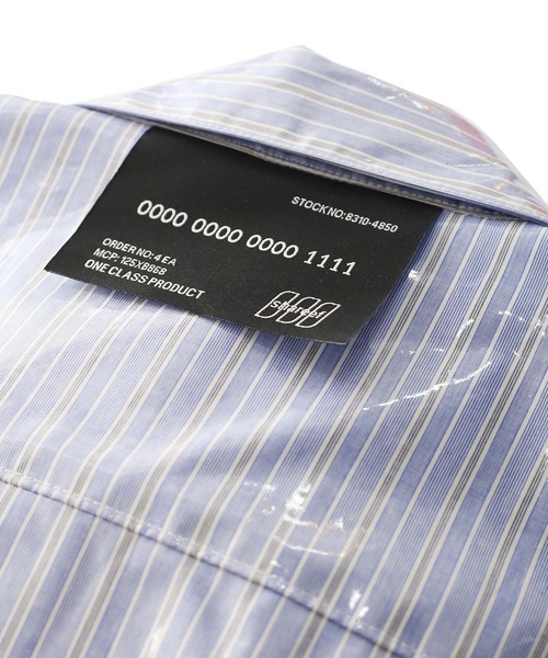 SHAREEF（シャリーフ）の「LAMINATE STRIPE L/S SHIRTS（シャツ/ブラウス・メンズ・ブルー系その他/ブルー系その他2・3/2/1）」の14枚目の写真