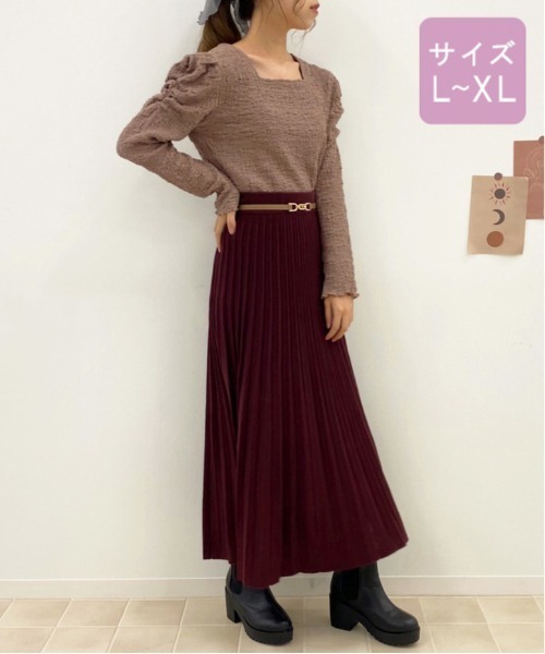apres jour(アプレジュール)の「【大きいサイズ】クシュクシュクロストップス【ZOZOTOWN限定アイテム】(Tシャツ/カットソー・レディース・ラベンダー/ブルー系その他/アイボリー/モカ・X-LARGE)」の16枚目の写真