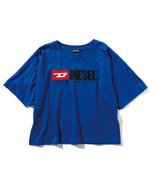 DIESEL　KID　タイダイ柄ロゴTシャツ　ブルー/ブラック　8Y　正規品 DIESEL KIDS tシャツ DIESEL(ディーゼル)Kids ＆ Junior