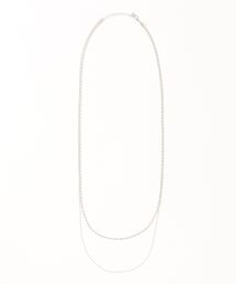 DouDou | 楕円ロングチェーン2連ネックレス(ネックレス)