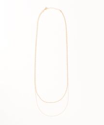 DouDou | 楕円ロングチェーン2連ネックレス(ネックレス)