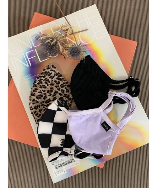 jouetie（ジュエティ）の「jouetieマスク（マスク・レディース・ブラック/ベージュ/パープル/オフホワイト/ブルー/アイボリー・FREE）」の7枚目の写真