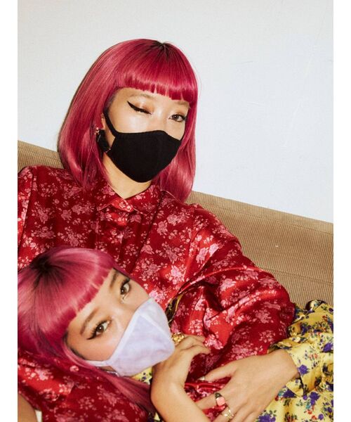 jouetie（ジュエティ）の「jouetieマスク（マスク・レディース・ブラック/ベージュ/パープル/オフホワイト/ブルー/アイボリー・FREE）」の8枚目の写真