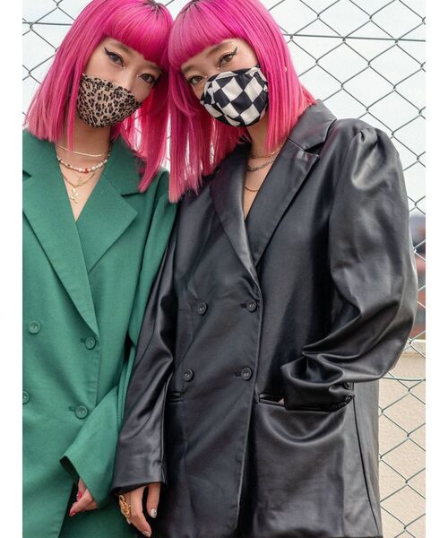 jouetie（ジュエティ）の「jouetieマスク（マスク・レディース・ブラック/ベージュ/パープル/オフホワイト/ブルー/アイボリー・FREE）」の11枚目の写真