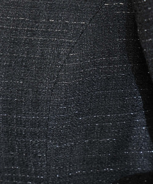 PourVous（プールヴー）の「レースツイードジャケットスーツパンツドレス入学式対応 七五三 ママ フォーマル セットアップ セレモニー 入園式 卒園式 母親 40代 30代 卒業式 母 服（スーツセット・レディース・ネイビー/ネイビー系/ネイビー系1/ブラック・XL/L/S/XXL/M）」の13枚目の写真