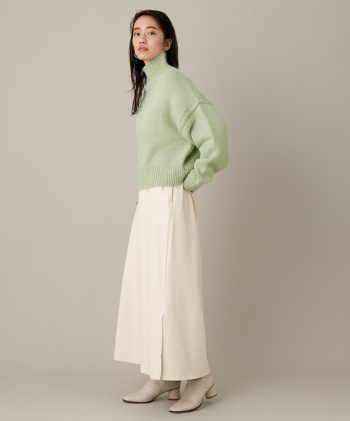 ADAM ET ROPE'（アダムエロペ）の「【WEB限定】フリンジタートルショートプルオーバー（ニット/セーター・レディース・ネイビー/イエロー/ライトグリーン/ベージュ系その他・FREE）」の16枚目の写真