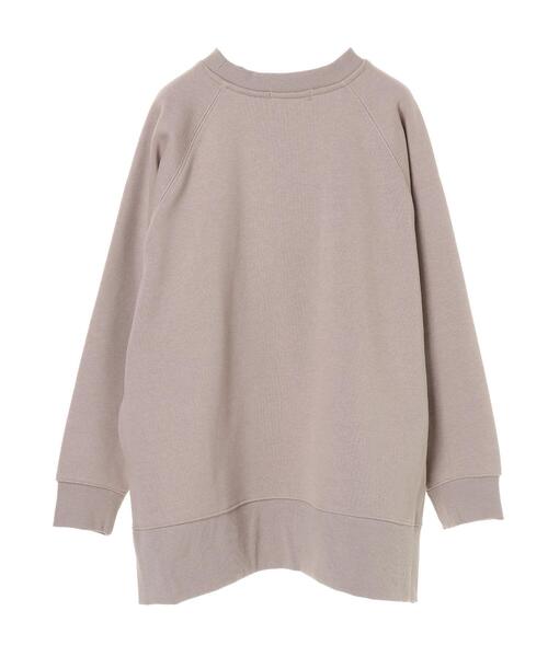 AMERICAN HOLIC(アメリカンホリック)の「サイドスリットラグラン裏毛チュニック *(Tシャツ/カットソー・レディース・チャコールグレー/ベージュ/サックスブルー/アイボリー/キャメル・FREE)」の11枚目の写真