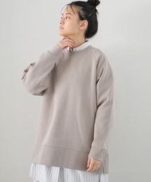 AMERICAN HOLIC | サイドスリットラグラン裏毛チュニック ＊(Tシャツ/カットソー)