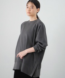 AMERICAN HOLIC | サイドスリットラグラン裏毛チュニック *(Tシャツ/カットソー)