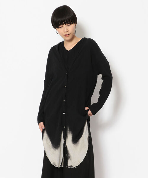 KmRii 花柄 長袖シャツ フリンジ付き KmRii 花柄 長袖シャツ フリンジ付き