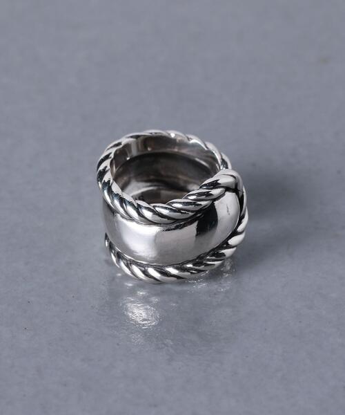 PHILIPPE AUDIBERT（フィリップ オーディベール）の「【別注】＜PHILIPPE AUDIBERT（フィリップオーディベール）＞WEAVY リング（リング・レディース・シルバー・FREE）」の3枚目の写真