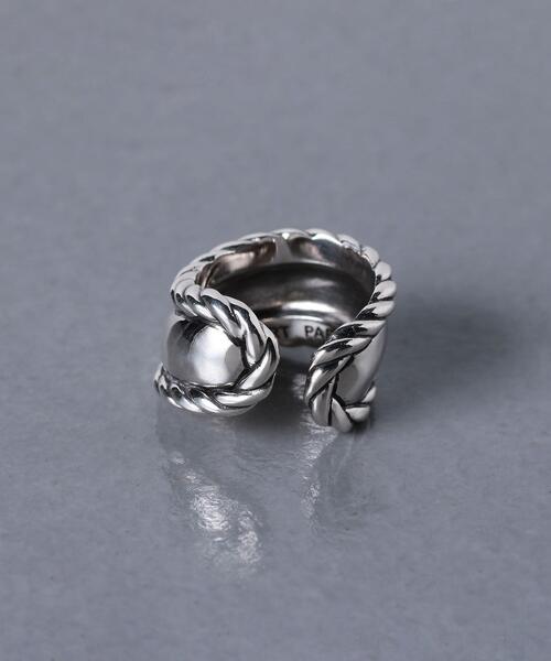 PHILIPPE AUDIBERT（フィリップ オーディベール）の「【別注】＜PHILIPPE AUDIBERT（フィリップオーディベール）＞WEAVY リング（リング・レディース・シルバー・FREE）」の4枚目の写真