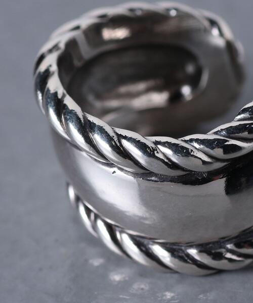 PHILIPPE AUDIBERT（フィリップ オーディベール）の「【別注】＜PHILIPPE AUDIBERT（フィリップオーディベール）＞WEAVY リング（リング・レディース・シルバー・FREE）」の5枚目の写真