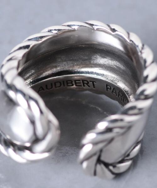 PHILIPPE AUDIBERT（フィリップ オーディベール）の「【別注】＜PHILIPPE AUDIBERT（フィリップオーディベール）＞WEAVY リング（リング・レディース・シルバー・FREE）」の6枚目の写真