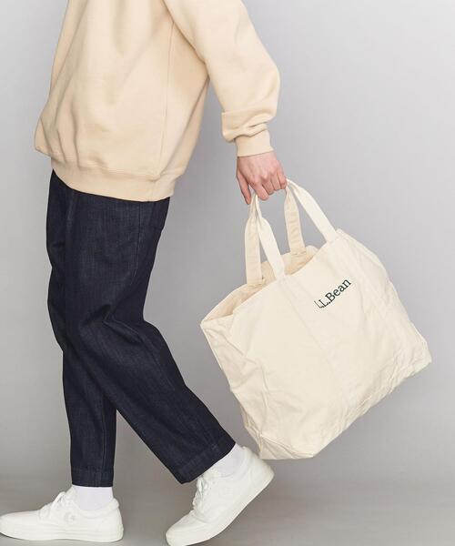 L.L.Bean（エルエルビーン）の「＜L.L.Bean（エルエルビーン）＞ TOTE BAG/バッグ □□（トートバッグ・メンズ・オフホワイト/ダークグレー/ブラック・FREE）」の12枚目の写真