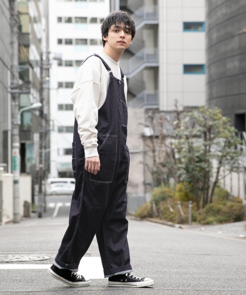 RAGEBLUE（レイジブルー）の「カツラギコットンツイル/オーバーオール/926192（サロペット/オーバーオール・メンズ・ブラック/ベージュ/オフホワイト/ライトブルー/ネイビー/ブラック系その他・FREE）」の6枚目の写真