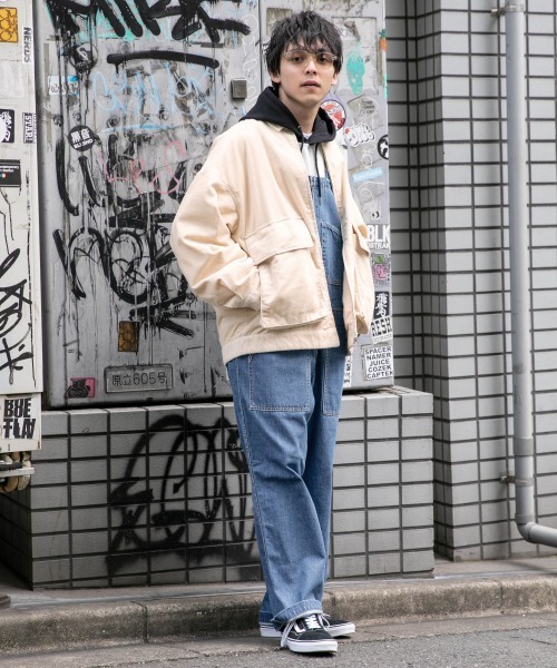 RAGEBLUE（レイジブルー）の「カツラギコットンツイル/オーバーオール/926192（サロペット/オーバーオール・メンズ・ブラック/ベージュ/オフホワイト/ライトブルー/ネイビー/ブラック系その他・FREE）」の7枚目の写真