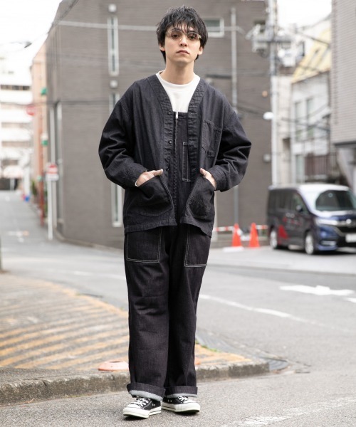 RAGEBLUE（レイジブルー）の「カツラギコットンツイル/オーバーオール/926192（サロペット/オーバーオール・メンズ・ブラック/ベージュ/オフホワイト/ライトブルー/ネイビー/ブラック系その他・FREE）」の12枚目の写真