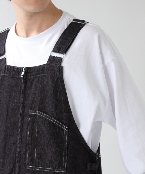 RAGEBLUE（レイジブルー）の「カツラギコットンツイル/オーバーオール/926192（サロペット/オーバーオール・メンズ・ブラック/ベージュ/オフホワイト/ライトブルー/ネイビー/ブラック系その他・FREE）」の9枚目の写真