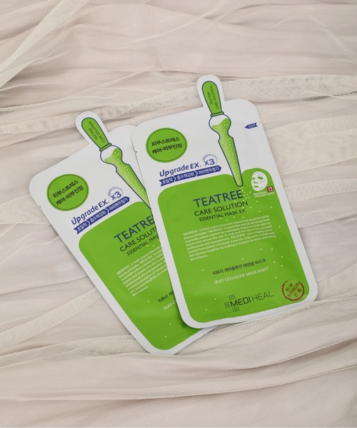 sakishimatokyo（サキシマトーキョー）の「【ZOZO限定】サキシマamp「レースマスク＆TEATREEケアソリューションエッセンシャル マスク(2枚入り)」（その他・レディース・ピンク/グレイッシュベージュ・FREE）」の3枚目の写真