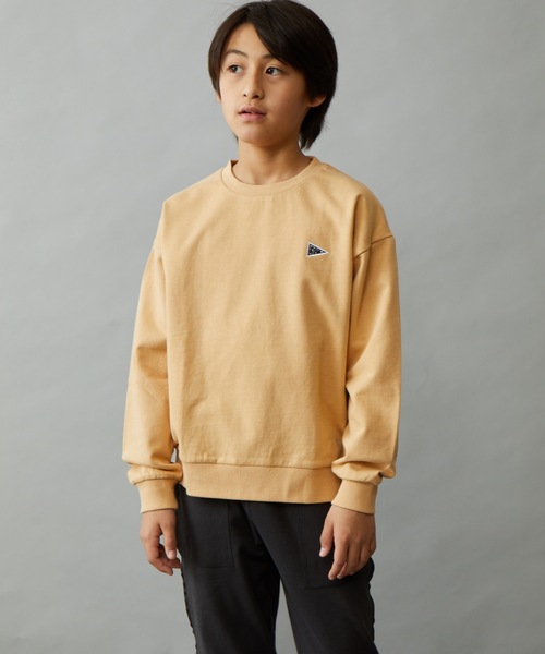 ＆yam（アンドヤム）の「ワッペンスウェット（スウェット・キッズ・グリーン/オレンジ/ブラック/ベージュ/ホワイト系その他/ブルー/ピンク/ホワイト・120-130cm/110-120cm/130-140cm/150-160cm/140-150cm）」の8枚目の写真