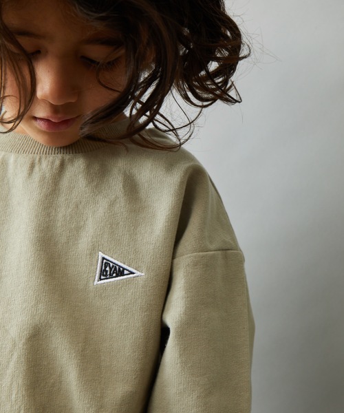 ＆yam（アンドヤム）の「ワッペンスウェット（スウェット・キッズ・グリーン/オレンジ/ブラック/ベージュ/ホワイト系その他/ブルー/ピンク/ホワイト・120-130cm/110-120cm/130-140cm/150-160cm/140-150cm）」の10枚目の写真