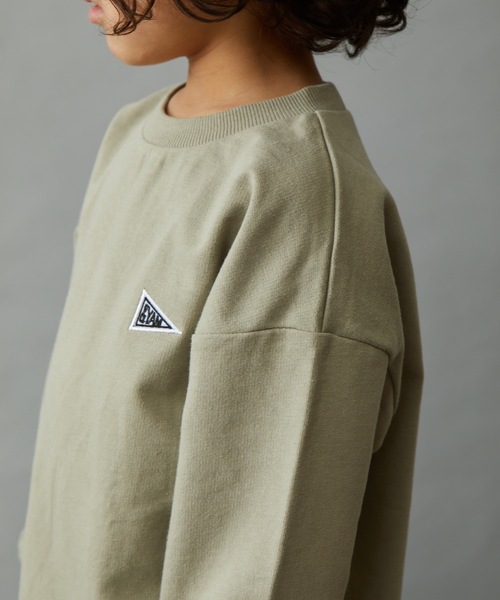 ＆yam（アンドヤム）の「ワッペンスウェット（スウェット・キッズ・グリーン/オレンジ/ブラック/ベージュ/ホワイト系その他/ブルー/ピンク/ホワイト・120-130cm/110-120cm/130-140cm/150-160cm/140-150cm）」の12枚目の写真