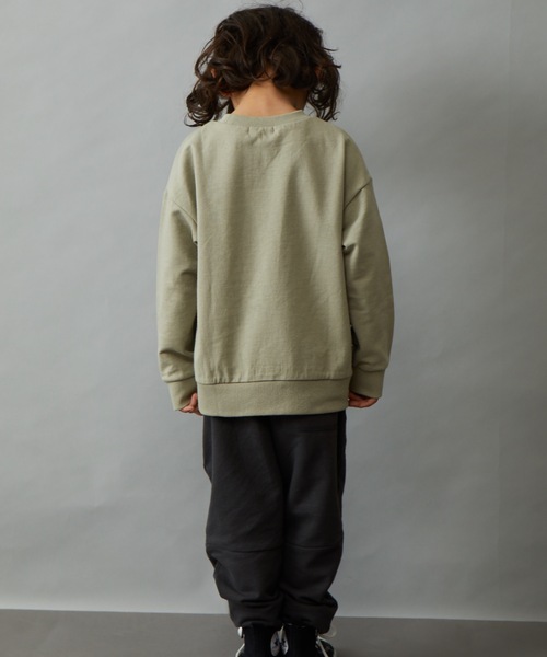 ＆yam（アンドヤム）の「ワッペンスウェット（スウェット・キッズ・グリーン/オレンジ/ブラック/ベージュ/ホワイト系その他/ブルー/ピンク/ホワイト・120-130cm/110-120cm/130-140cm/150-160cm/140-150cm）」の13枚目の写真