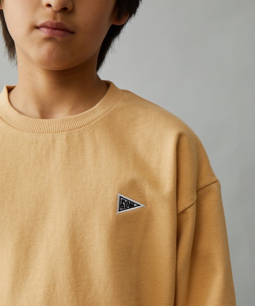 ＆yam（アンドヤム）の「ワッペンスウェット（スウェット・キッズ・グリーン/オレンジ/ブラック/ベージュ/ホワイト系その他/ブルー/ピンク/ホワイト・120-130cm/110-120cm/130-140cm/150-160cm/140-150cm）」の14枚目の写真