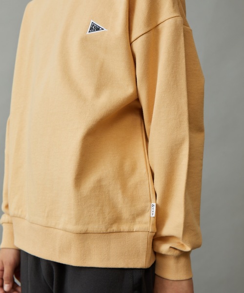 ＆yam（アンドヤム）の「ワッペンスウェット（スウェット・キッズ・グリーン/オレンジ/ブラック/ベージュ/ホワイト系その他/ブルー/ピンク/ホワイト・120-130cm/110-120cm/130-140cm/150-160cm/140-150cm）」の15枚目の写真