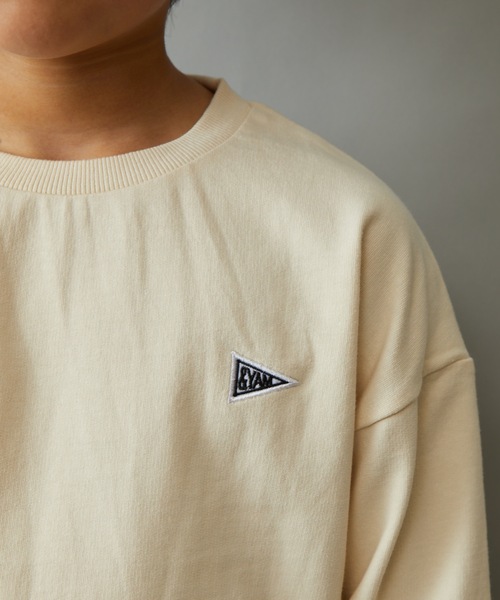 ＆yam（アンドヤム）の「ワッペンスウェット（スウェット・キッズ・グリーン/オレンジ/ブラック/ベージュ/ホワイト系その他/ブルー/ピンク/ホワイト・120-130cm/110-120cm/130-140cm/150-160cm/140-150cm）」の16枚目の写真