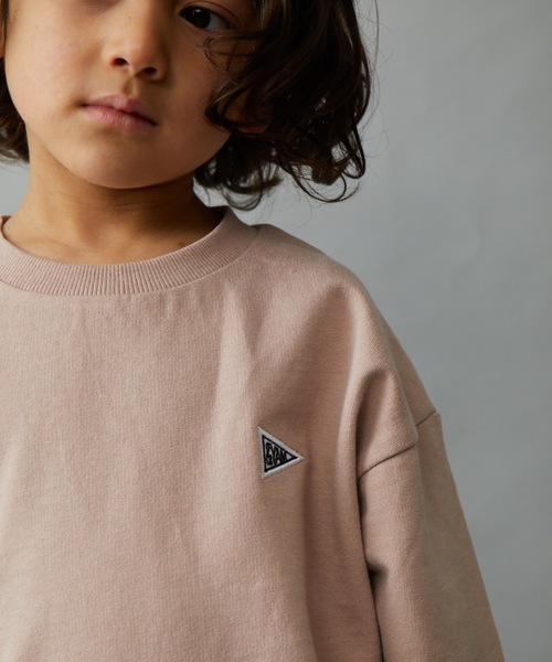 ＆yam（アンドヤム）の「ワッペンスウェット（スウェット・キッズ・グリーン/オレンジ/ブラック/ベージュ/ホワイト系その他/ブルー/ピンク/ホワイト・120-130cm/110-120cm/130-140cm/150-160cm/140-150cm）」の18枚目の写真