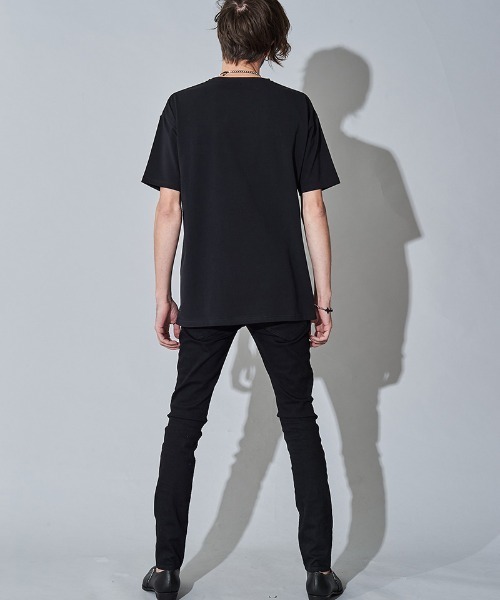 NO ID.(ノーアイディ)の「mt7148- SightプリントT Tシャツ(Tシャツ/カットソー・メンズ・ホワイト/ブラック/グレー・ONE SIZE)」の18枚目の写真