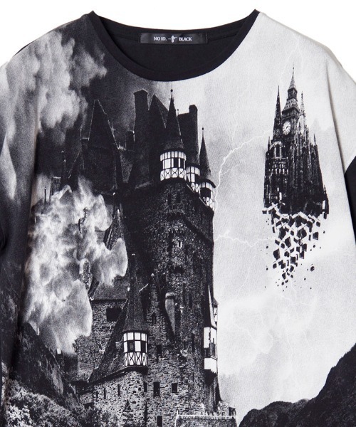NO ID.(ノーアイディ)の「mt7148- SightプリントT Tシャツ(Tシャツ/カットソー・メンズ・ホワイト/ブラック/グレー・ONE SIZE)」の16枚目の写真